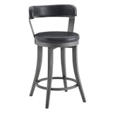 Foundry Black Swivel Counter Height Chair