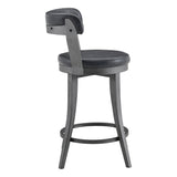 Foundry Black Swivel Counter Height Chair