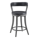 Foundry Black Swivel Counter Height Chair