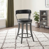 Foundry Black Swivel Counter Height Chair