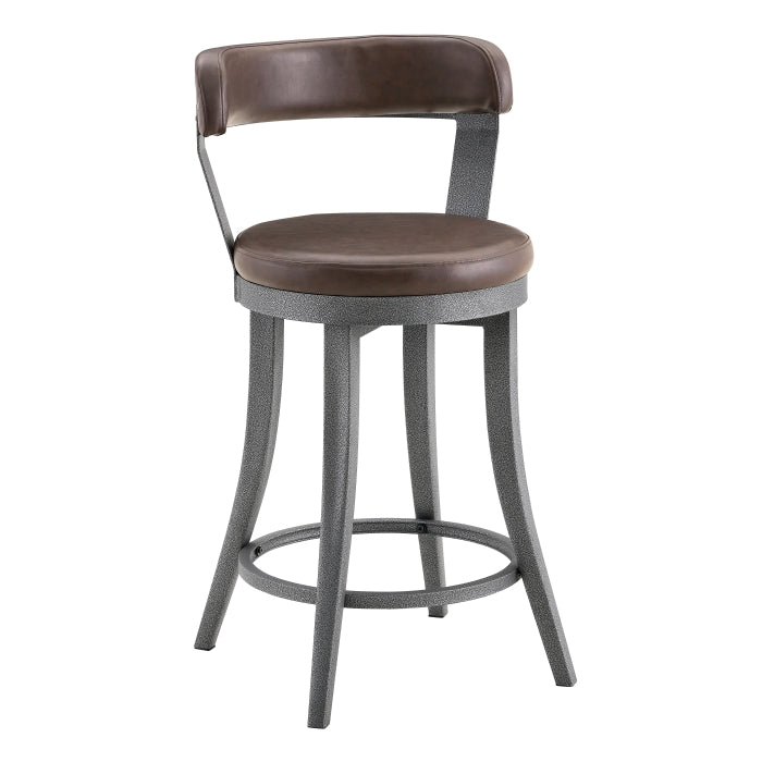 Foundry Brown Swivel Counter Height Chair