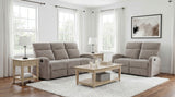 Hamilton Sand 2-Piece Chenille Manual Reclining Sofa Set