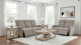 Hamilton Sand 2-Piece Chenille Manual Reclining Sofa Set