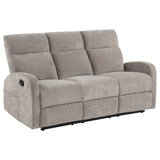 Hamilton Sand 2-Piece Chenille Manual Reclining Sofa Set
