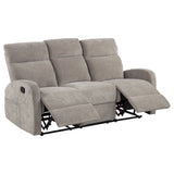 Hamilton Sand 2-Piece Chenille Manual Reclining Sofa Set