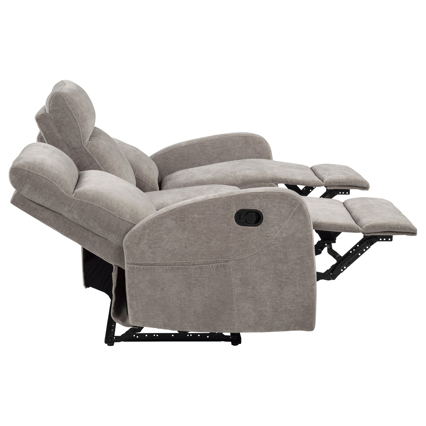Hamilton Sand 2-Piece Chenille Manual Reclining Sofa Set
