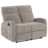 Hamilton Sand 2-Piece Chenille Manual Reclining Sofa Set