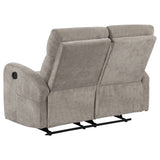 Hamilton Sand 3-Piece Chenille Manual Reclining Sofa Set