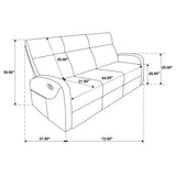 Hamilton Charcoal Grey 2-Piece Chenille Manual Reclining Sofa Set