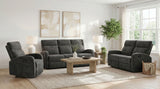Hamilton Charcoal Grey 3-Piece Chenille Manual Reclining Sofa Set