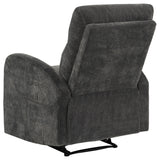 Hamilton Charcoal Grey 3-Piece Chenille Manual Reclining Sofa Set