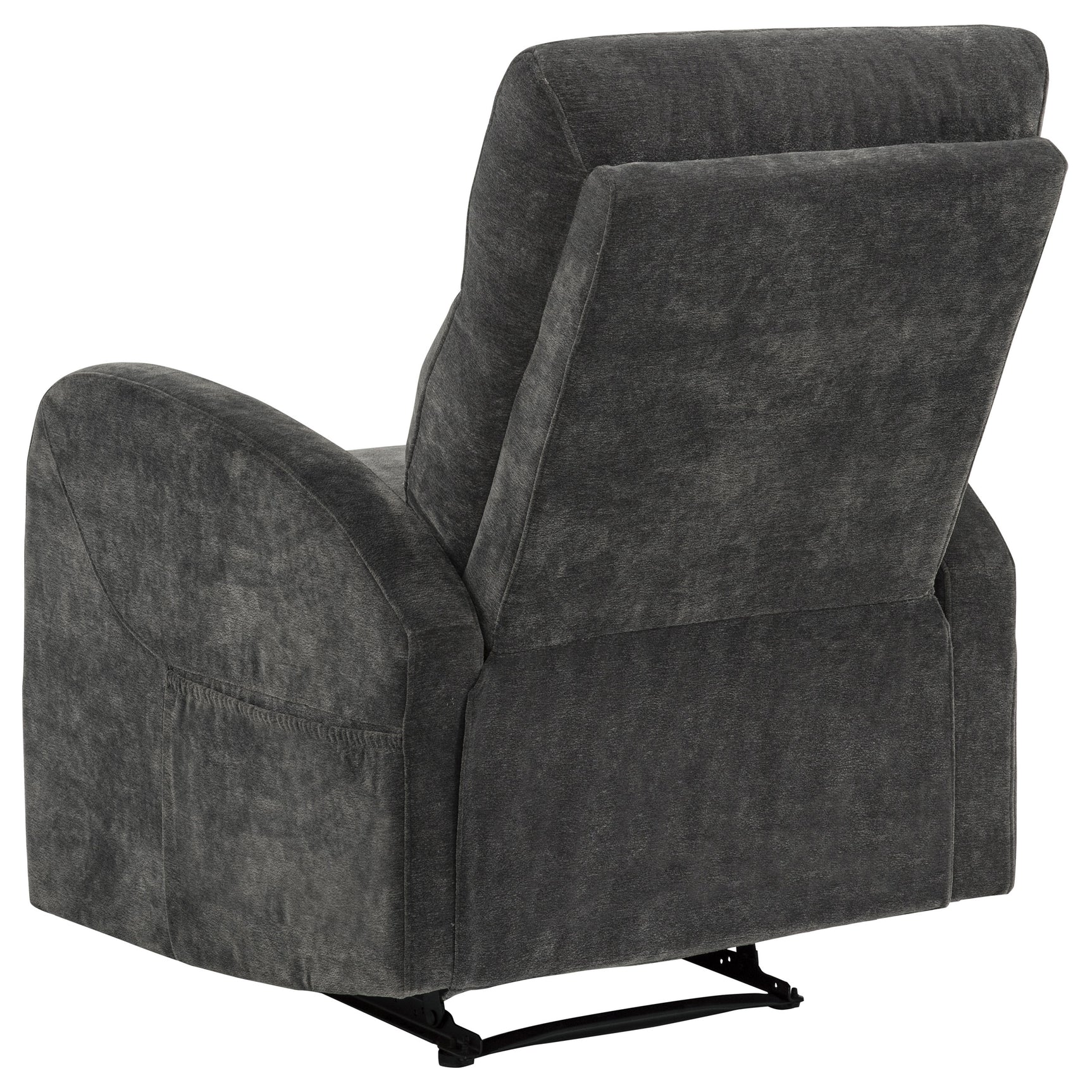 Hamilton Charcoal Grey 3-Piece Chenille Manual Reclining Sofa Set