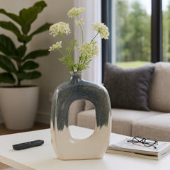 Brice Blue/White Small Vase