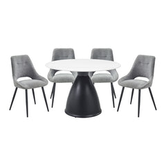 Thea Gray 5pc Dining Set