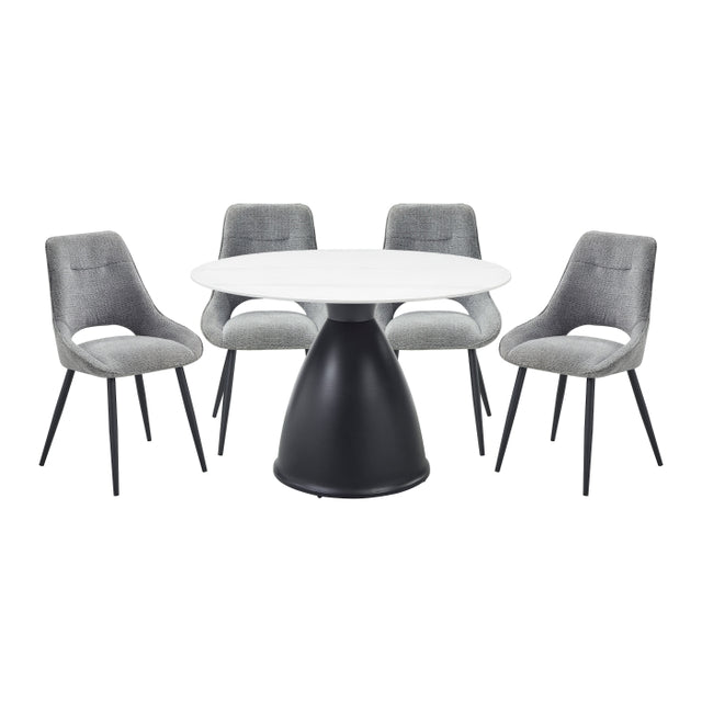 Thea Gray 5pc Dining Set