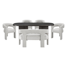 Marais White 5pc Dining Set