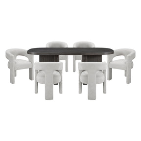 Marais White 6pc Dining Set