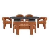 Marais White 6pc Dining Set
