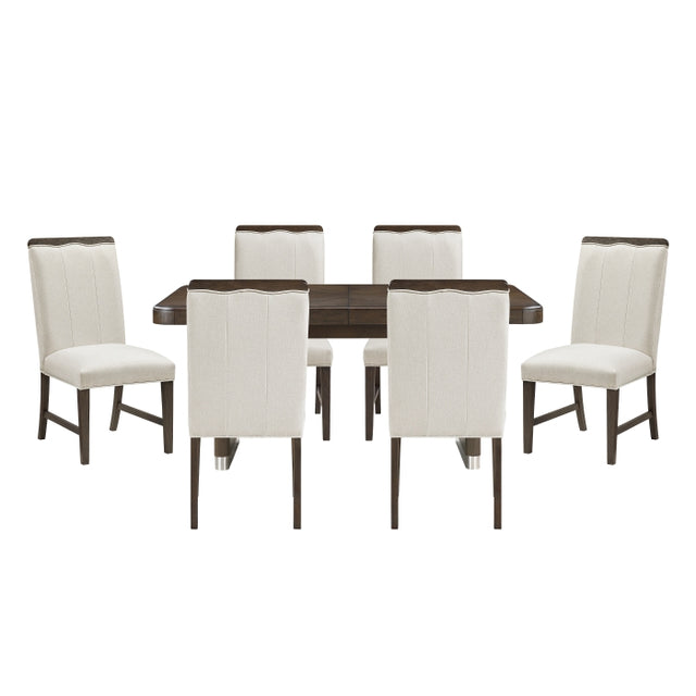 Clara Silver 7pc Dining Set