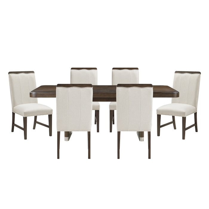 Clara Silver 7pc Dining Set