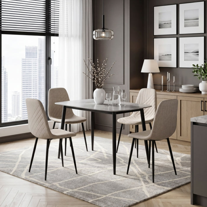 Metropolitan Black Dining Table Top