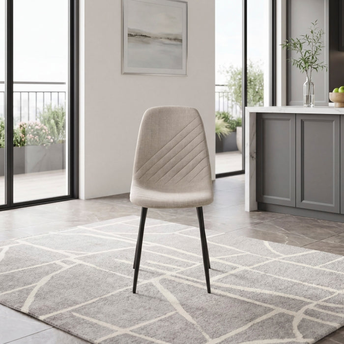 Metropolitan White Side Chair
