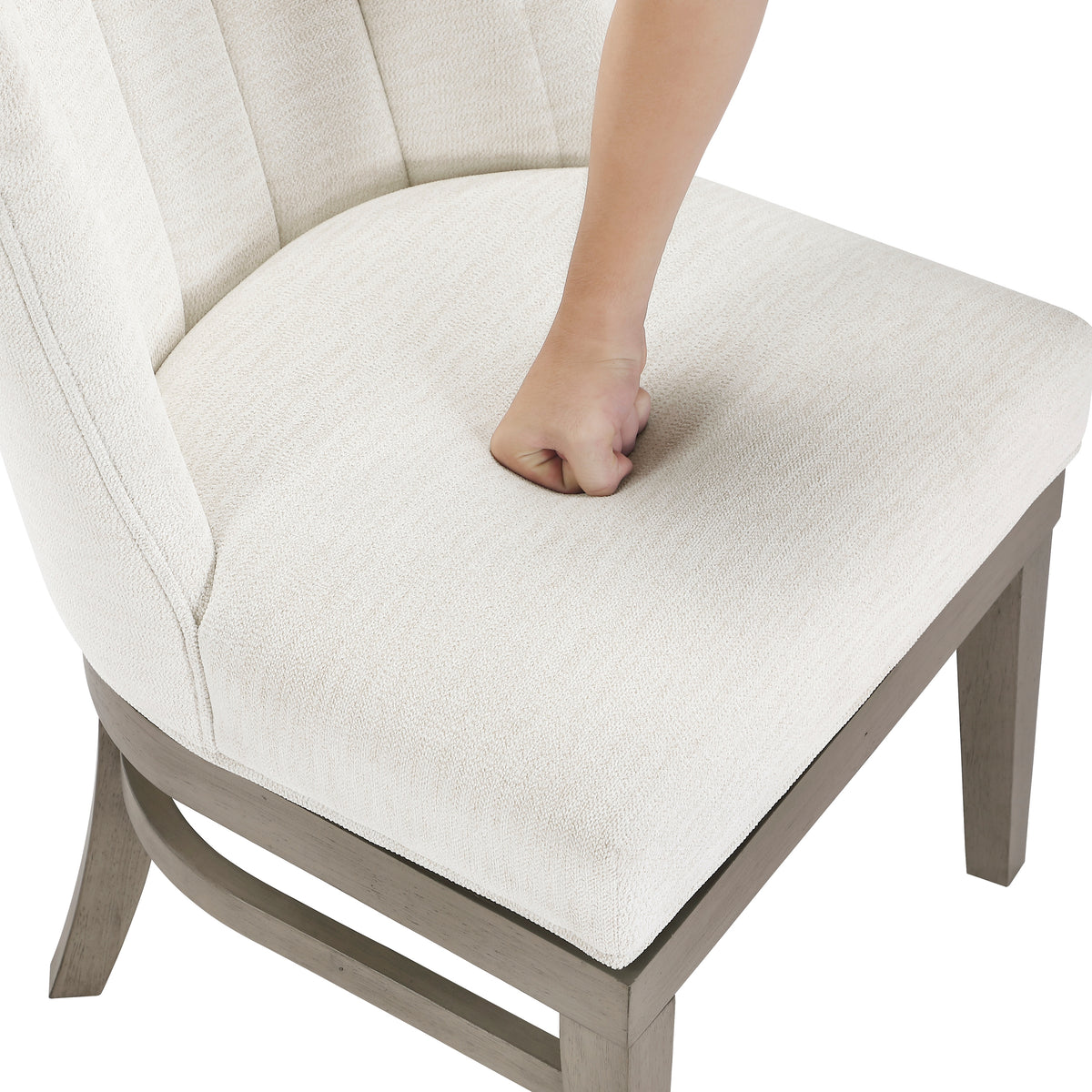 Palisade Silver Swivel Side Chair