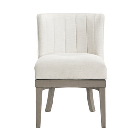 Palisade Silver Swivel Side Chair