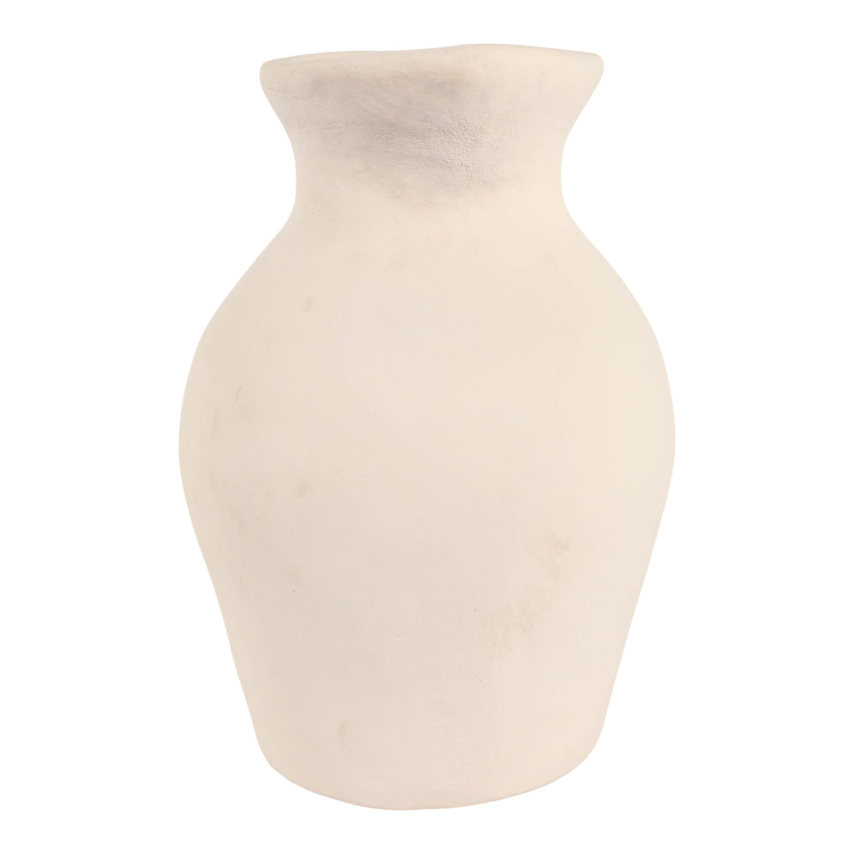 Rochester Cream/Brown Paper Mache Pitcher Vase