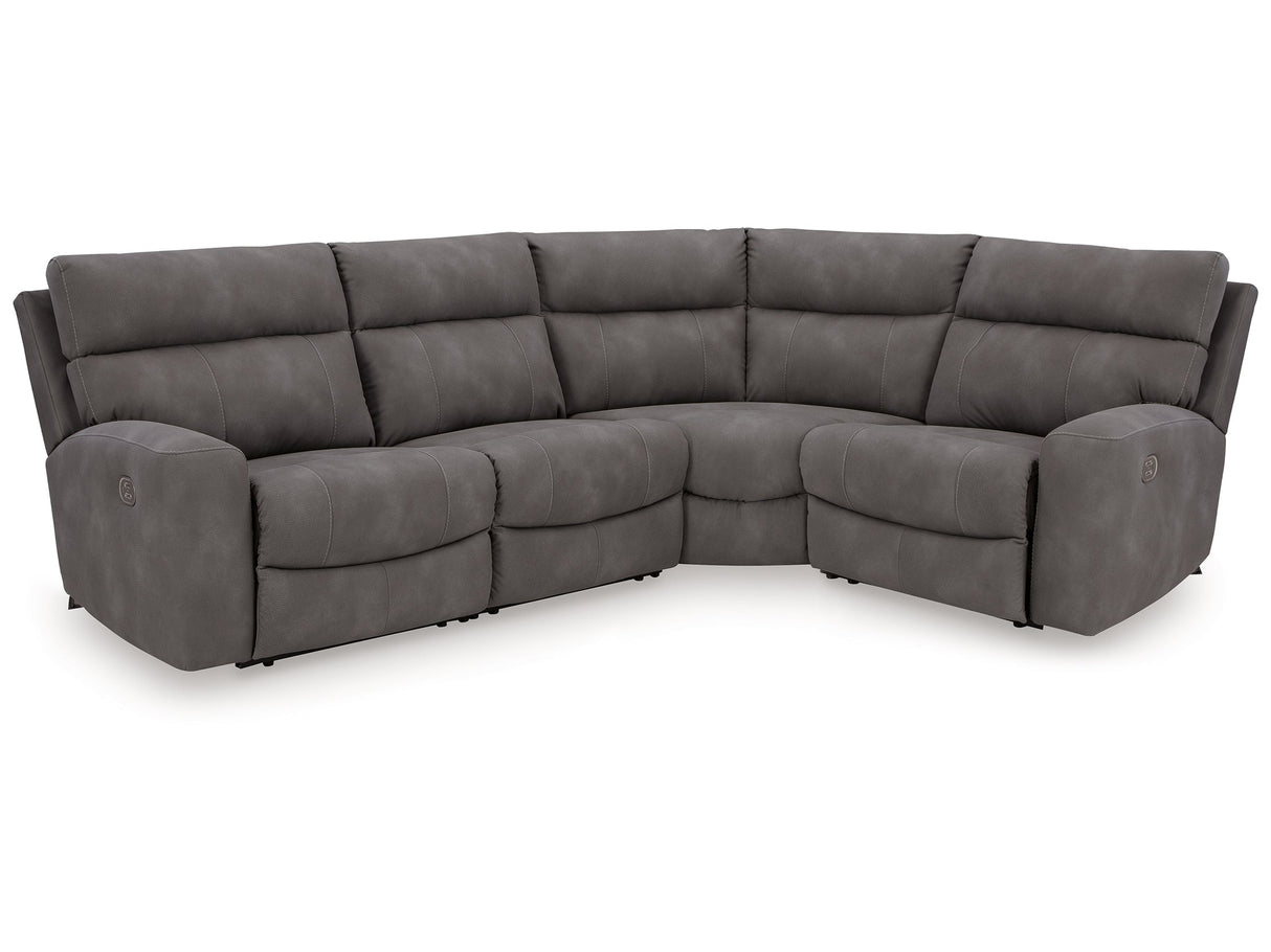 Next-Gen DuraPella Slate 4-Piece Power Reclining Sectional - Ornate Home