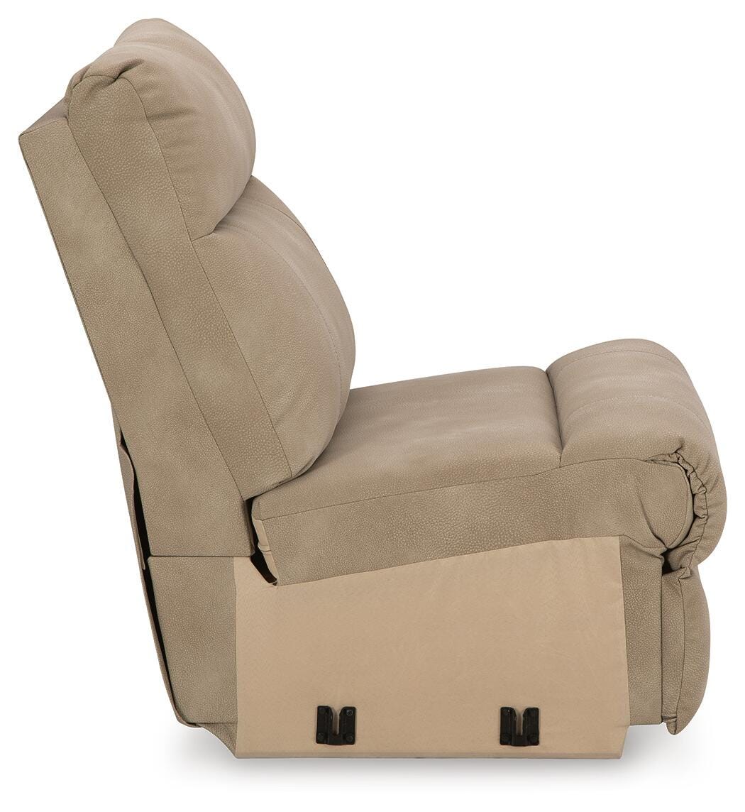 Next-Gen Durapella Sand 3-Piece Sectional and Recliner