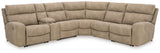 Next-Gen DuraPella Sand 6-Piece Power Reclining Sectional - Ornate Home