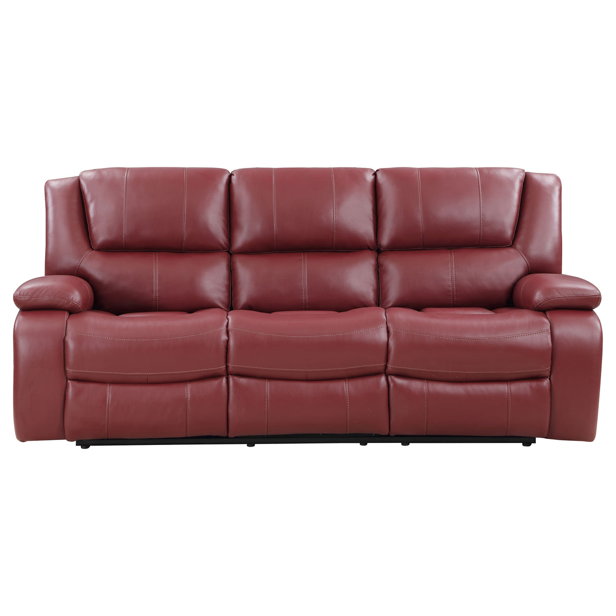 Camila Red 2-piece Upholstered Reclining Sofa Set - Ornate Home