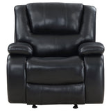 Camila Black Glider Recliner - Ornate Home