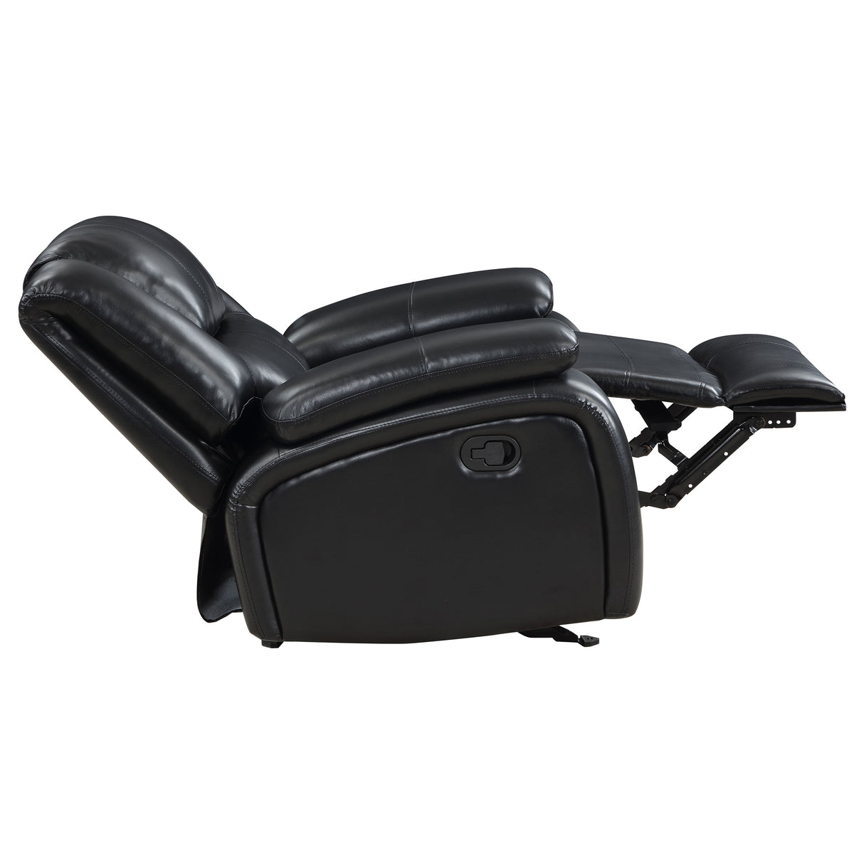 Camila Black Glider Recliner - Ornate Home