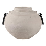 Haroldwood Ivory/Black Ecomix Vase with Metal Handles