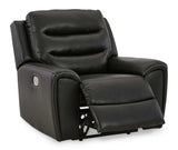 Warlin Black Power Recliner - Ornate Home