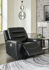 Warlin Black Power Recliner - Ornate Home