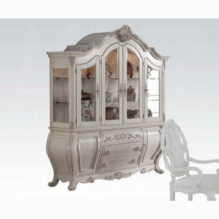 Ragenardus Hutch and Buffet in Antique White - Ornate Home