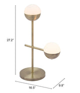 Waterloo White & Bronze Table Lamp