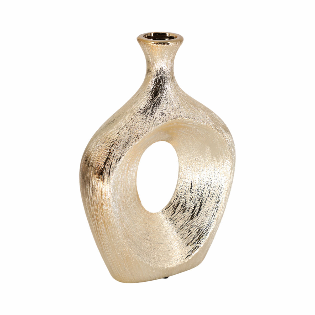 Hardencliff Gold Scratched Oval Vase