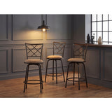 Nexus Brown 3-Piece Pack Convertible Swivel Counter/Pub Height Chair