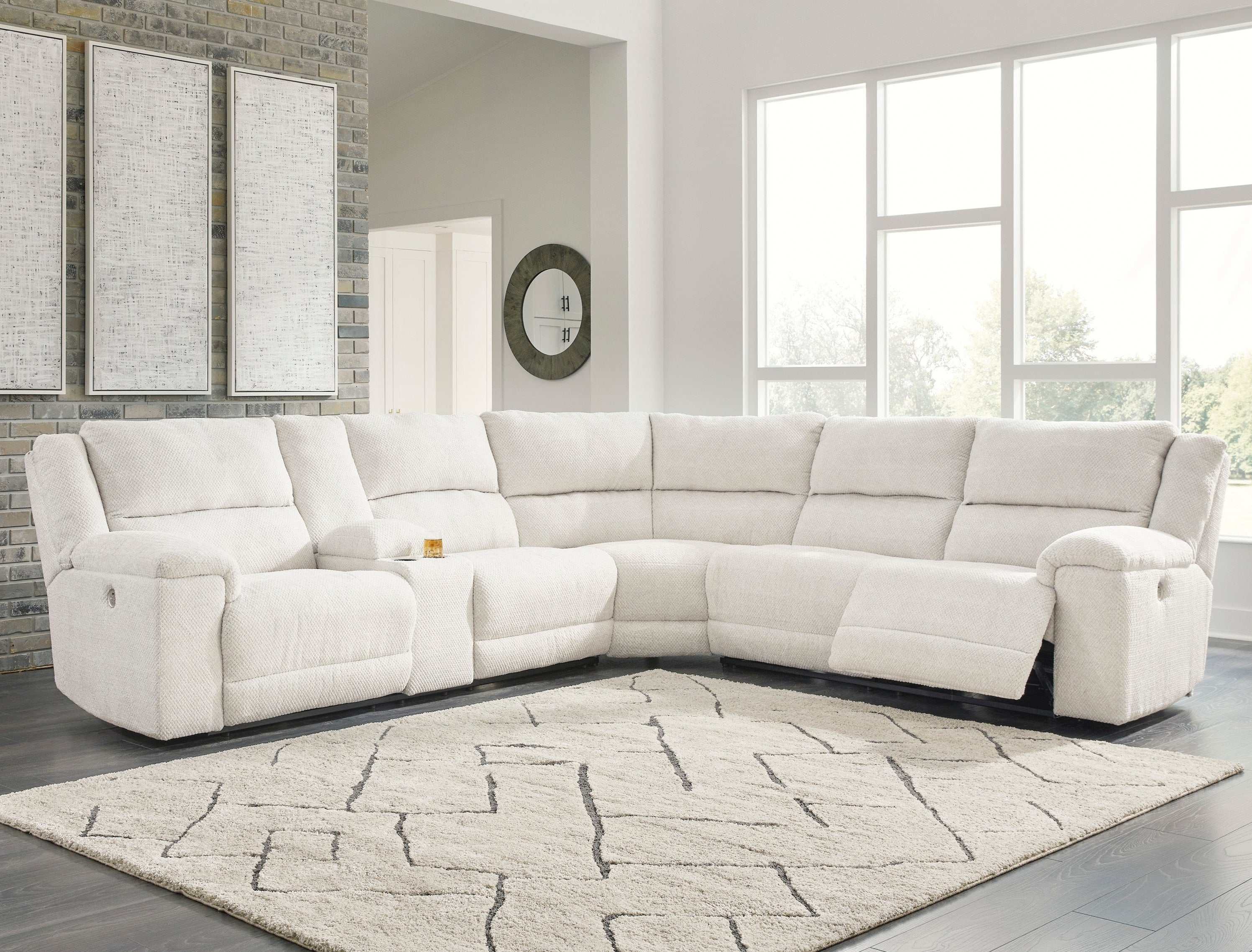 Keensburg Linen 3pc Power Reclining Sectional - Ornate Home