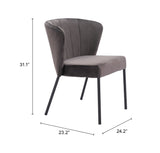 Aimee Gray Dining Chair (Set of 2)
