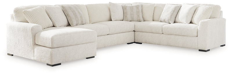 Chessington Ivory 4-Piece Sectional with Chaise - Ornate Home