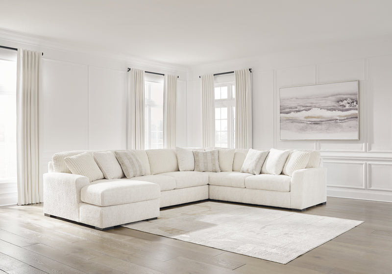 Chessington Ivory 4-Piece Sectional with Chaise - Ornate Home