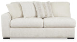 Chessington Ivory 3-Piece Sectional and Ottoman