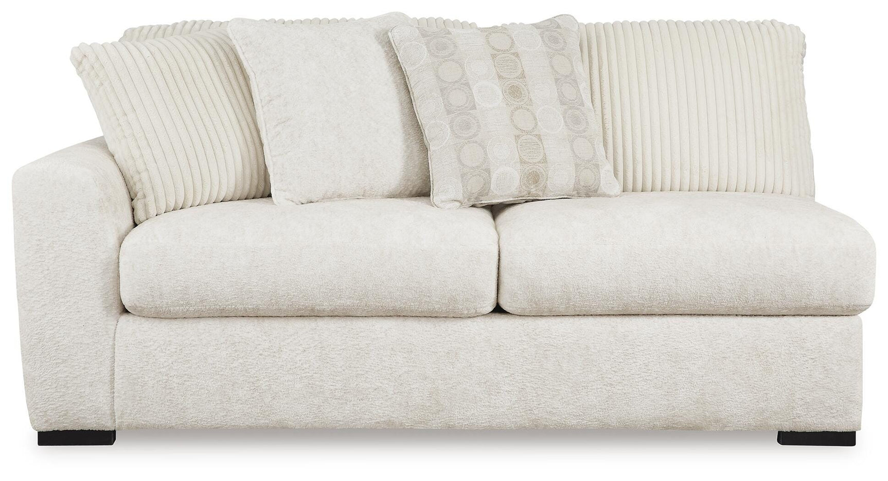 Chessington Ivory 3-Piece Sectional and Ottoman