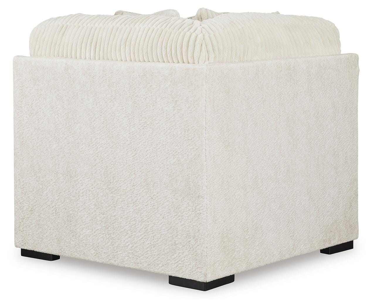 Chessington Ivory 3-Piece Sectional and Ottoman