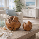 Worswick Natural Teak Root Orbs (Set of 2)